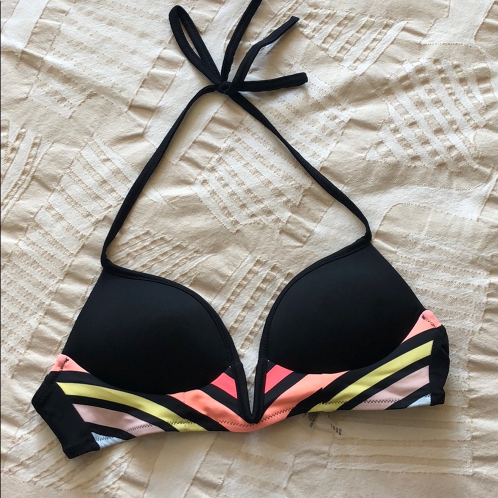 Pink swimsuit top